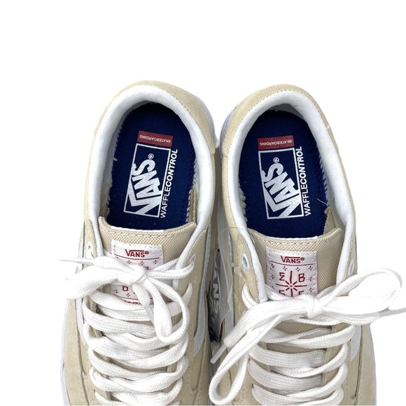 VANS Berle Whitecap Suede Low Top White Tan Shoe Men’s Size Sneakers VN0A5JIJ83M - Picture 7 of 10